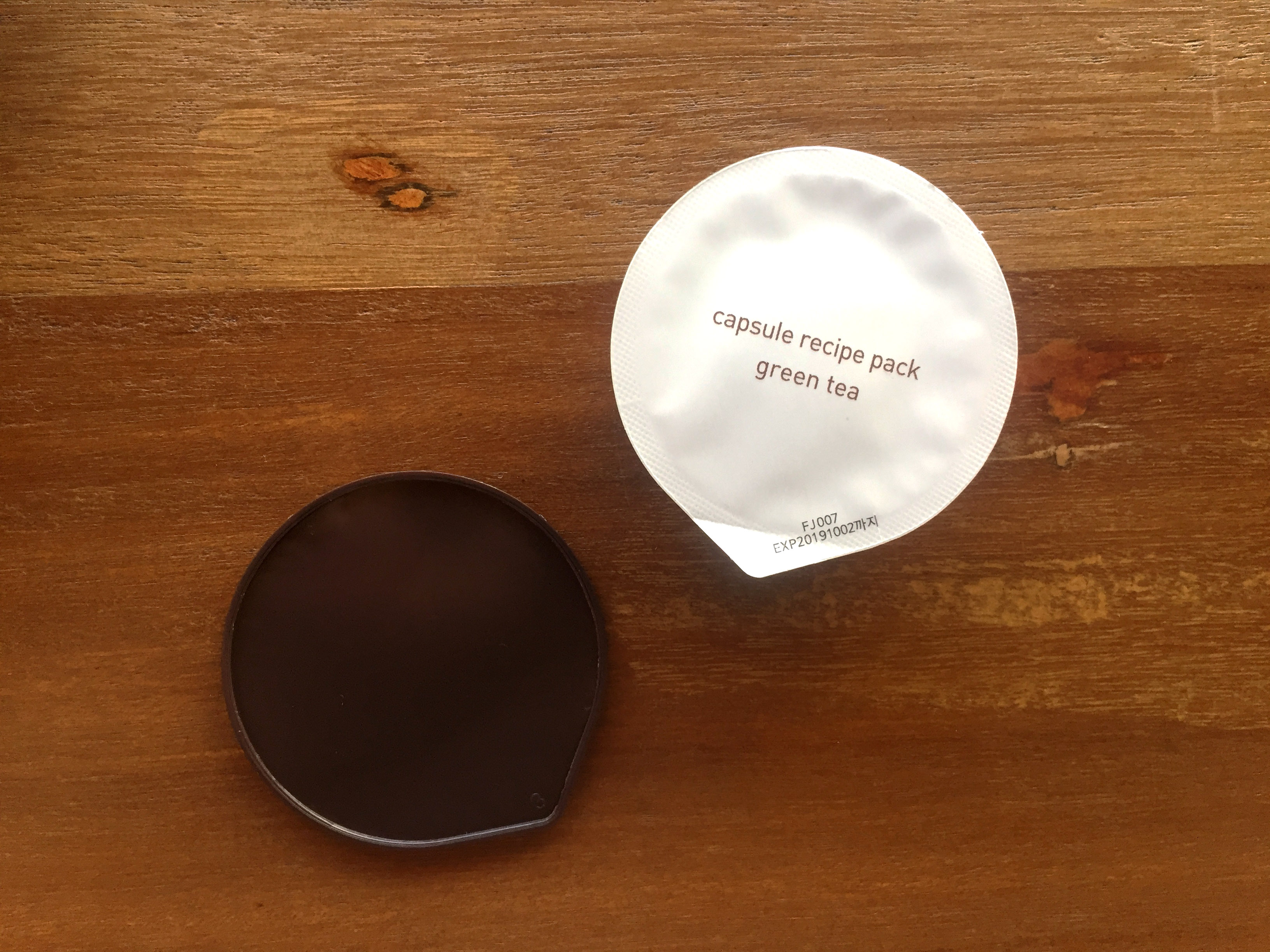 innisfree capsule recipe pack greentea open